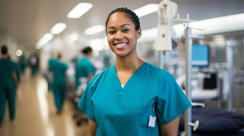 nurse standing in hospital